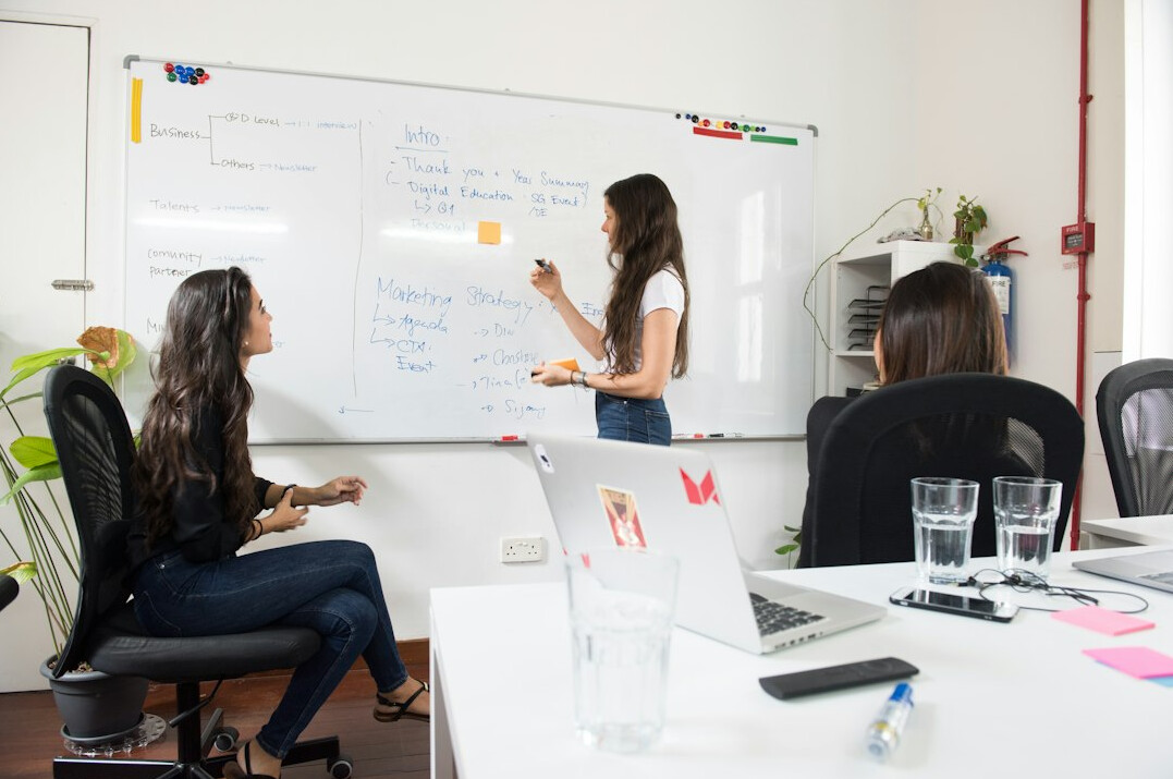 team brainstorming session