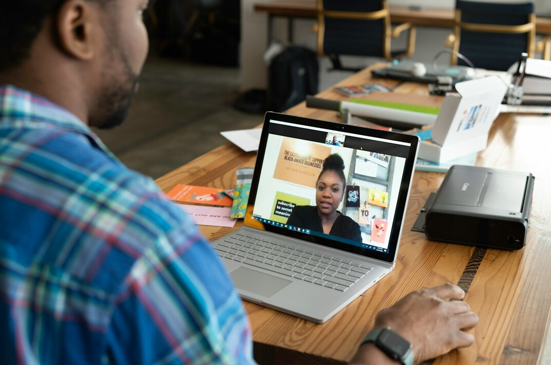 remote team video call