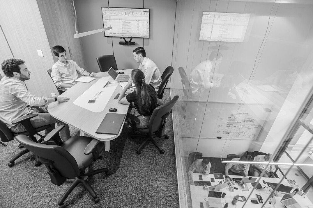 corporate boardroom meeting